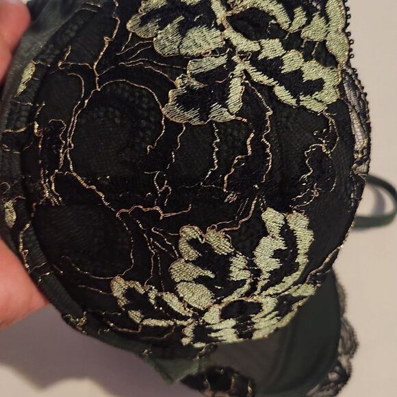 La Perla Green Lace Push Up Bra Size 34C - Picture 10 of 13